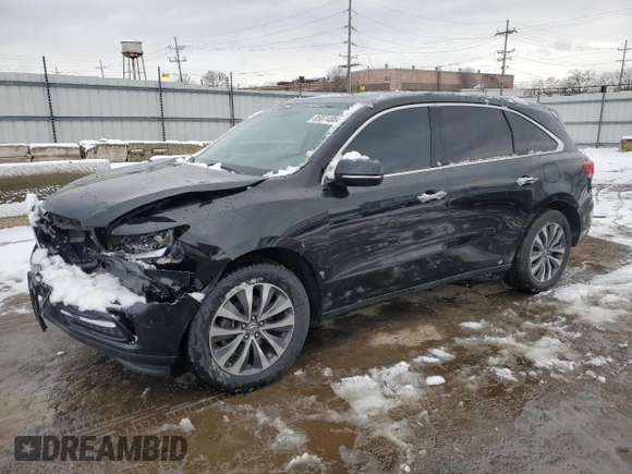 2015 Acura MDX Technology z VIN 5FRYD4H66FB029339, wystawiony jako Copart lot #85074004 z przebiegiem 152 589 mil mil oraz Szkoda całkowita • Salvage title. Historia ofert i sprzedaży dostępna na DreamBid. Obrazek 1.