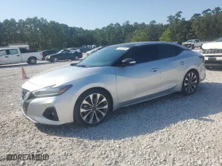 2023 Nissan Maxima Platinum with VIN 1N4AA6FV7PC502476, listed as a Copart auction lot 75319754 with 44,879 mi miles and Salvage Title. Bid and sale history available at carsss.com. Image 1.