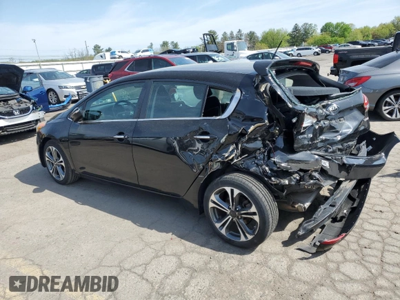 2016 Kia Forte EX with VIN KNAFX5A82G5628739, listed as a Copart auction lot 52540205 with 47,286 mi miles and Salvage Title. Bid and sale history available at DreamBid. Image 2.