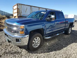 2015 Chevrolet Silverado 3500HD LTZ with VIN 1GC4K0E80FF577143, listed as a Copart auction lot 76626244 with 41,587 mi miles and Salvage Title. Bid and sale history available at carsss.com. Image 1.