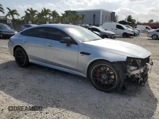 2022 Mercedes-Benz AMG GT with VIN W1K7X5KB5NA049451, listed as a Copart auction lot 51409145 with 26,506 mi miles and Salvage Title. Bid and sale history available at carsss.com. Image 4.