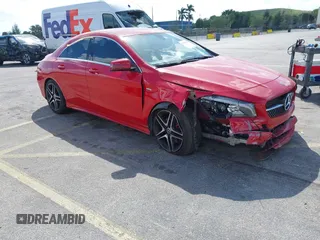 2018 Mercedes-Benz CLA 250 with VIN WDDSJ4EBXJN545852, listed as a IAAI auction lot 41702396 with 84,414 mi miles and . Bid and sale history available at DreamBid. Image 1.