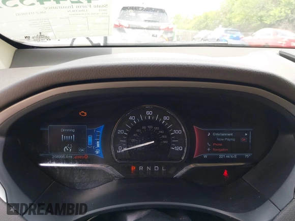 2015 Lincoln MKZ Hybrid with VIN 3LN6L2LU4FR603033, listed as a IAAI auction lot 42445520 with 258,998 mi miles and . Bid and sale history available at DreamBid. Image 7.