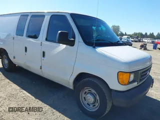 2005 Ford Econoline Cargo with VIN 1FTRE14W75HA86011, listed as a IAAI auction lot 42649719 with 176,639 mi miles and . Bid and sale history available at DreamBid. Image 1.