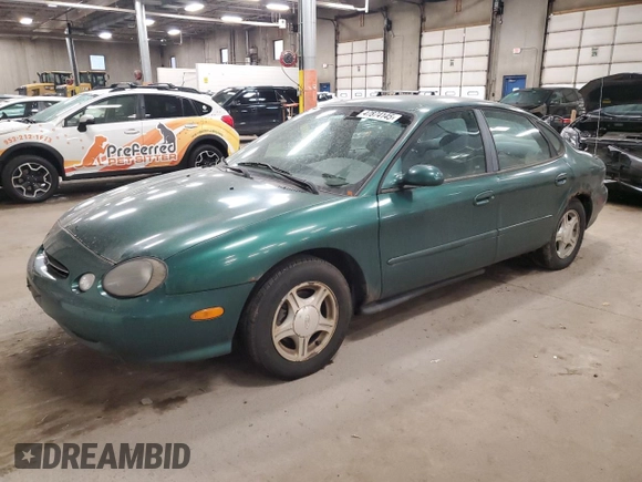 1999 Ford Taurus SE z VIN 1FAFP53U8XA296719, wystawiony jako Copart lot #47874145 z przebiegiem 84 093 mil mil oraz Czysty tytuł • Clean title. Historia ofert i sprzedaży dostępna na DreamBid. Obrazek 1.