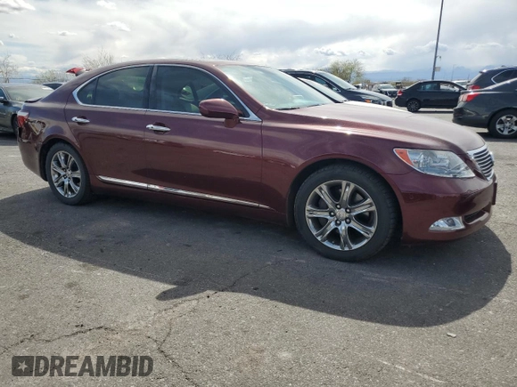 2008 Lexus LS 460 with VIN JTHBL46F585084185, listed as a Copart auction lot 51470605 with 76,480 mi miles and Salvage Title. Bid and sale history available at DreamBid. Image 4.