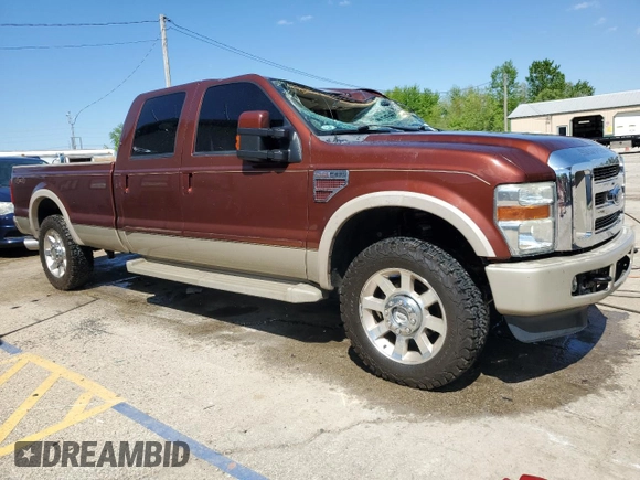 2008 Ford F-250 XL with VIN 1FTSW21R88ED64987, listed as a Copart auction lot 56030705 with 149,351 mi miles and Salvage title. Bid and sale history available at DreamBid. Image 4.