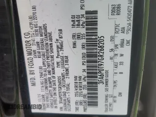 2016 Ford Fusion SE with VIN 3FA6P0T97GR268205, listed as a Copart auction lot 45900835 with 137,656 mi miles and Salvage Title. Bid and sale history available at carsss.com. Image 12.