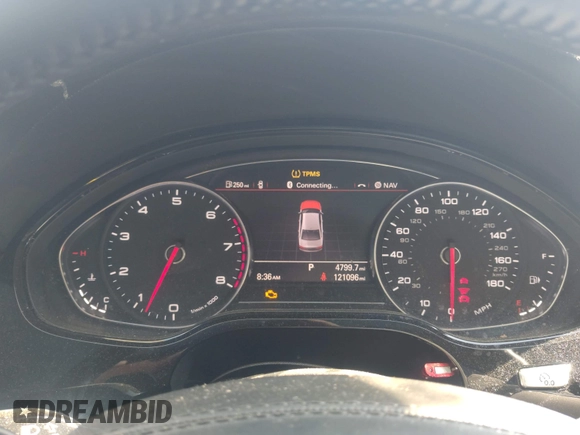 2017 Audi A8 with VIN WAU44AFD3HN014802, listed as a IAAI auction lot 42573537 with 121,096 mi miles and . Bid and sale history available at DreamBid. Image 7.