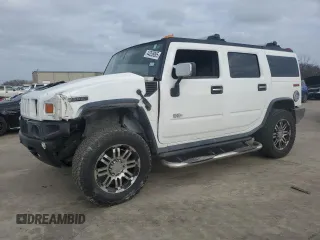 2003 Hummer H2 with VIN 5GRGN23U53H117202, listed as a Copart auction lot 44258095 with 0 mi miles and Salvage Title. Bid and sale history available at carsss.com. Image 1.