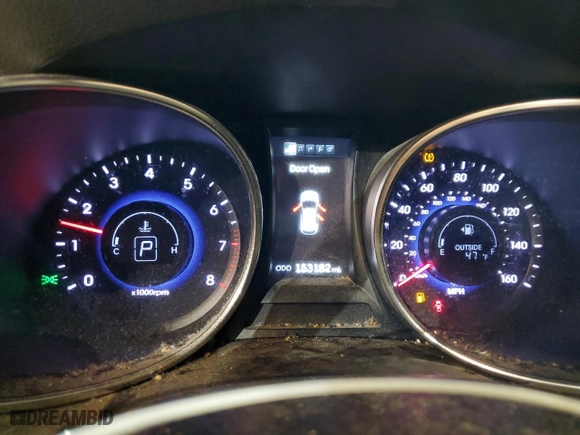2013 Hyundai Santa Fe 2.0T Sport with VIN 5XYZWDLA7DG100887, listed as a Copart auction lot 50761015 with 153,182 mi miles and Salvage Title. Bid and sale history available at carsss.com. Image 9.