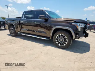 2022 Toyota Tundra Limited Hybrid with VIN 5TFJC5EC3NX001878, listed as a Copart auction lot 64201395 with 24,607 mi miles and Clean title. Bid and sale history available at DreamBid. Image 4.