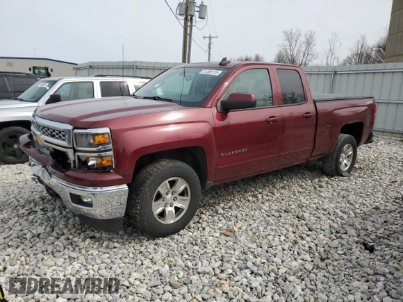2015 Chevrolet Silverado 1500 LT with VIN 1GCVKREC4FZ395330, listed as a Copart auction lot 51256155 with 163,608 mi miles and Clean Title. Bid and sale history available at carsss.com. Image 1.