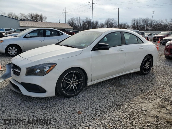2019 Mercedes-Benz CLA 250 with VIN WDDSJ4GB5KN748260, listed as a Copart auction lot 47375295 with 43,597 mi miles and Salvage Title. Bid and sale history available at DreamBid. Image 1.