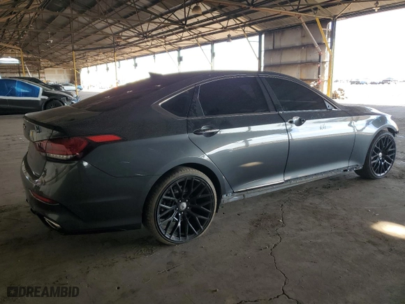 2019 Genesis G80 3.8L with VIN KMTFN4JE2KU321466, listed as a Copart auction lot 44622055 with 94,026 mi miles and Salvage Title. Bid and sale history available at carsss.com. Image 3.