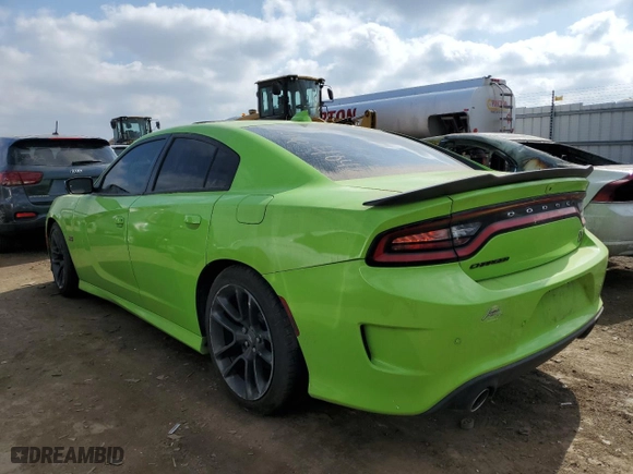 2023 Dodge Charger Scat Pack Widebody with VIN 2C3CDXGJ5PH506698, listed as a Copart auction lot 44109564 with 17,072 mi miles and Salvage Title. Bid and sale history available at carsss.com. Image 2.