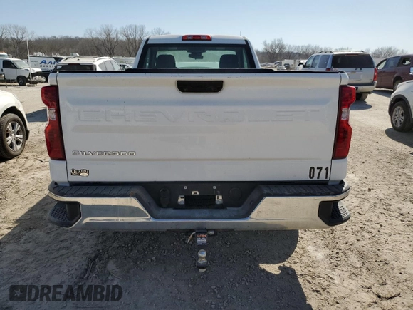 2023 Chevrolet Silverado 1500 Work Truck with VIN 3GCNAAED5PG302071, listed as a Copart auction lot 48370655 with 12,704 mi miles and Salvage Title. Bid and sale history available at carsss.com. Image 6.