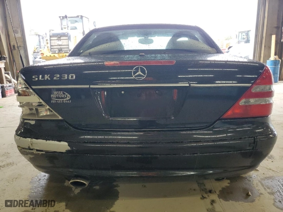 2001 Mercedes-Benz SLK-Class Kompressor with VIN WDBKK49F31F232414, listed as a Copart auction lot 78304774 with 0 mi miles and Salvage Title. Bid and sale history available at carsss.com. Image 6.