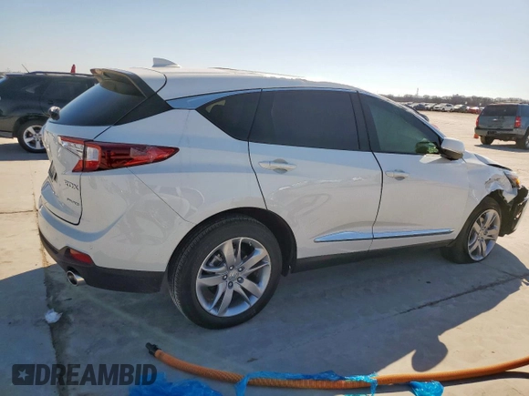 2021 Acura RDX w/Advance Package with VIN 5J8TC2H74ML034739, listed as a Copart auction lot 47019575 with 940 mi miles and Salvage Title. Bid and sale history available at carsss.com. Image 3.