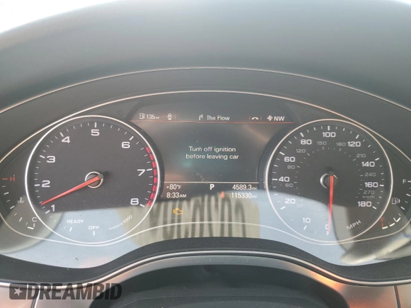 2016 Audi A7 Prestige with VIN WAU2GAFC9GN018146, listed as a Copart auction lot 60265005 with 115,330 mi miles and Salvage title. Bid and sale history available at DreamBid. Image 9.