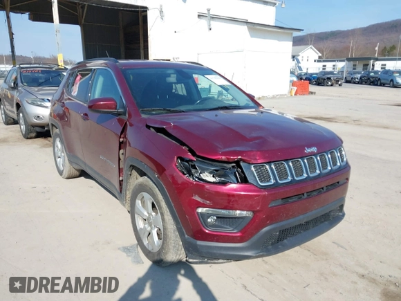 2020 Jeep Compass Latitude with VIN 3C4NJCBB1LT169941, listed as a IAAI auction lot 41785618 with 200,963 mi miles and . Bid and sale history available at DreamBid. Image 6.