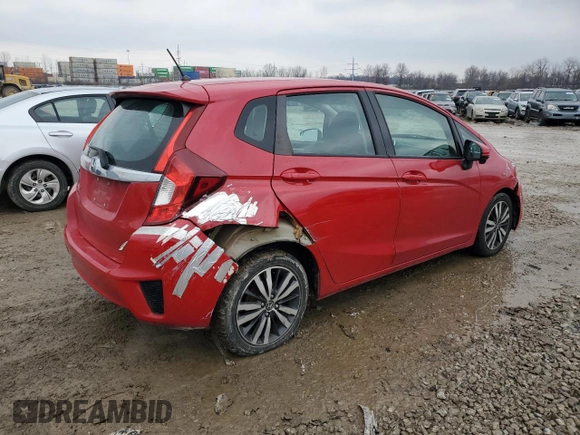 2015 Honda Fit EX-L with VIN 3HGGK5H88FM739589, listed as a Copart auction lot 45056475 with 76,106 mi miles and Salvage Title. Bid and sale history available at carsss.com. Image 3.