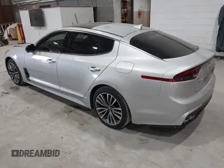 2018 Kia Stinger Premium with VIN KNAE25LA6J6021819, listed as a IAAI auction lot 41880827 with 119,214 mi miles. Bid and sale history available at carsss.com. Image 3.
