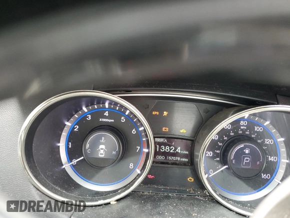 2012 Hyundai Sonata Limited with VIN 5NPEC4AB0CH348103, listed as a Copart auction lot 48302665 with 157,078 mi miles and Salvage Title. Bid and sale history available at DreamBid. Image 9.