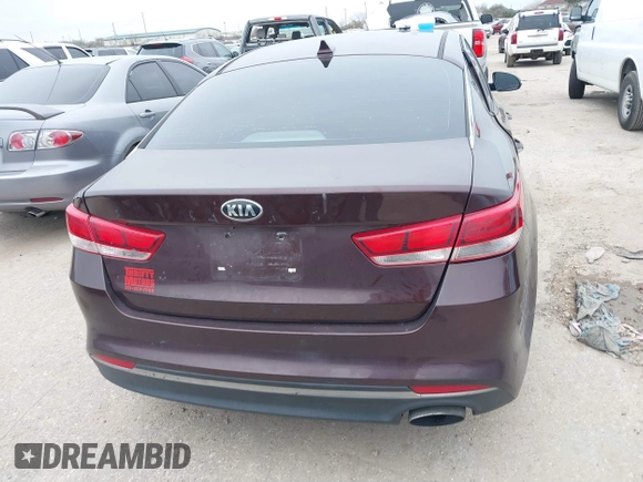 2017 Kia Optima LX with VIN 5XXGT4L37HG164861, listed as a IAAI auction lot 41624517 with 173,356 mi miles. Bid and sale history available at carsss.com. Image 16.
