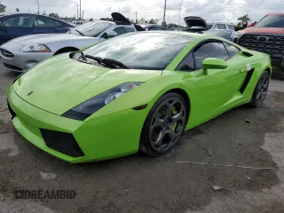 2005 Lamborghini Gallardo z VIN ZHWGU11S35LA02379, wystawiony jako Copart lot #75365184 z przebiegiem 23 102 mil mil oraz Nie do naprawy. Historia ofert i sprzedaży dostępna na DreamBid. Obrazek 1.