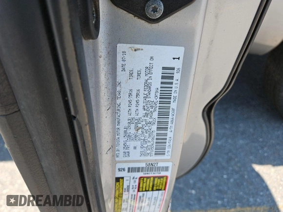 2018 Toyota Tacoma SR with VIN 5TFSX5EN6JX062775, listed as a IAAI auction lot 42774090 with 146,583 mi miles and . Bid and sale history available at DreamBid. Image 28.