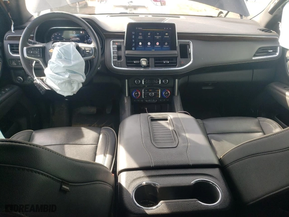 2023 Chevrolet Suburban Premier with VIN 1GNSCFKD6PR101043, listed as a Copart auction lot 43536655 with 39,827 mi miles and Salvage Title. Bid and sale history available at carsss.com. Image 8.
