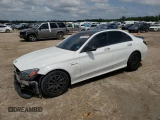 2020 Mercedes-Benz C 63 AMG with VIN 55SWF8GB3LU332405, listed as a Copart auction lot 53685735 with 54,608 mi miles and Salvage title. Bid and sale history available at DreamBid. Image 1.