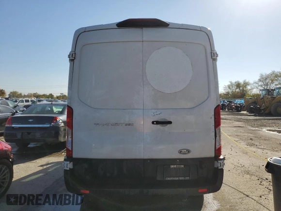 2021 Ford Transit Cargo with VIN 1FTBR1C84MKA29405, listed as a Copart auction lot 77642004 with 144,624 mi miles and Salvage Title. Bid and sale history available at DreamBid. Image 6.