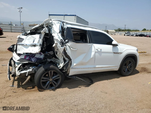2022 Volkswagen Atlas Cross Sport 3.6L V6 SEL R-Line with VIN 1V2SE2CA1NC201341, listed as a Copart auction lot 64889124 with 44,939 mi miles and Salvage Title. Bid and sale history available at carsss.com. Image 3.