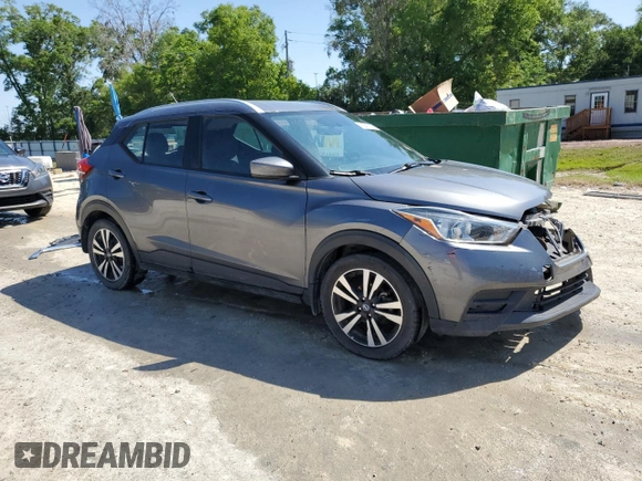 2019 Nissan Kicks S with VIN 3N1CP5CUXKL492288, listed as a Copart auction lot 52541025 with 95,426 mi miles and Non Repairable. Bid and sale history available at DreamBid. Image 4.