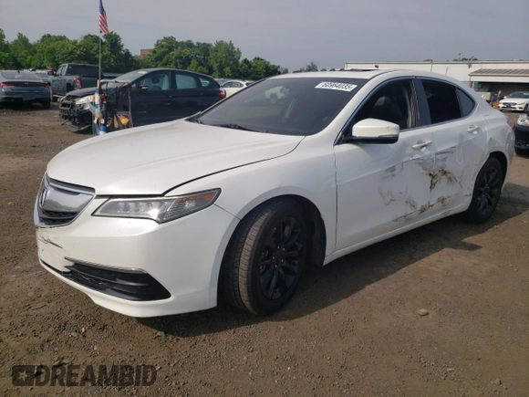 2016 Acura TLX with VIN 19UUB1F34GA000608, listed as a Copart auction lot 60964035 with 125,795 mi miles and Salvage title. Bid and sale history available at DreamBid. Image 1.