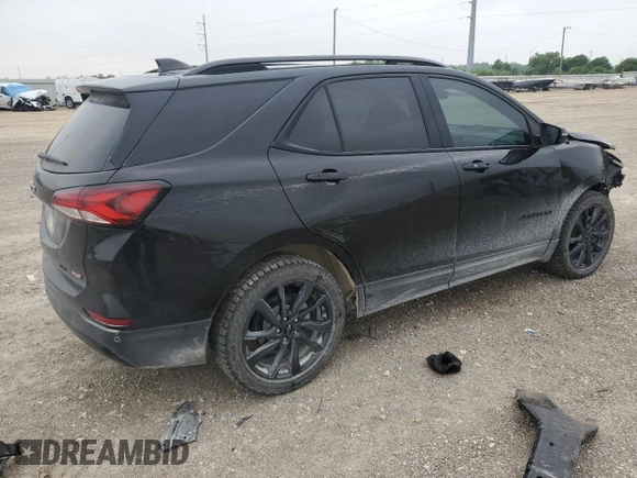 2022 Chevrolet Equinox RS with VIN 2GNAXWEVXN6129005, listed as a Copart auction lot 54504955 with 56,230 mi miles and Salvage title. Bid and sale history available at DreamBid. Image 3.