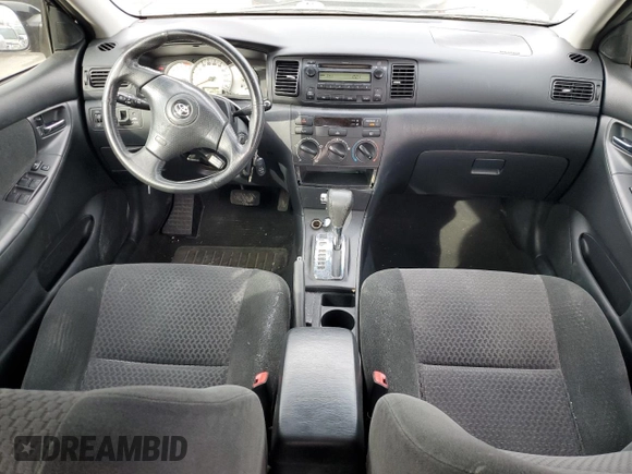 2005 Toyota Corolla CE with VIN 1NXBR32E45Z411163, listed as a Copart auction lot 44561615 with 185,479 mi miles and Salvage Title. Bid and sale history available at DreamBid. Image 8.