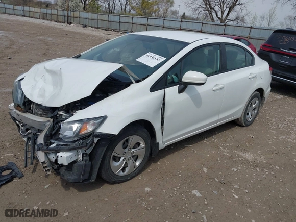 2014 Honda Civic Sedan LX with VIN 19XFB2F53EE053423, listed as a IAAI auction lot 41936583 with 141,899 mi miles. Bid and sale history available at carsss.com. Image 18.
