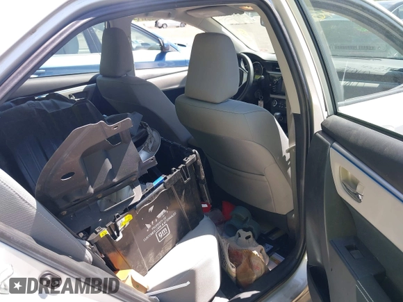 2016 Toyota Corolla L with VIN 2T1BURHE3GC626062, listed as a IAAI auction lot 42119885 with 62,586 mi miles and . Bid and sale history available at DreamBid. Image 8.