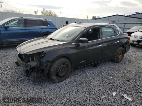 2017 Nissan Sentra SV with VIN 3N1AB7APXHL685502, listed as a Copart auction lot 55575195 with 119,595 mi miles and Salvage Title. Bid and sale history available at carsss.com. Image 1.