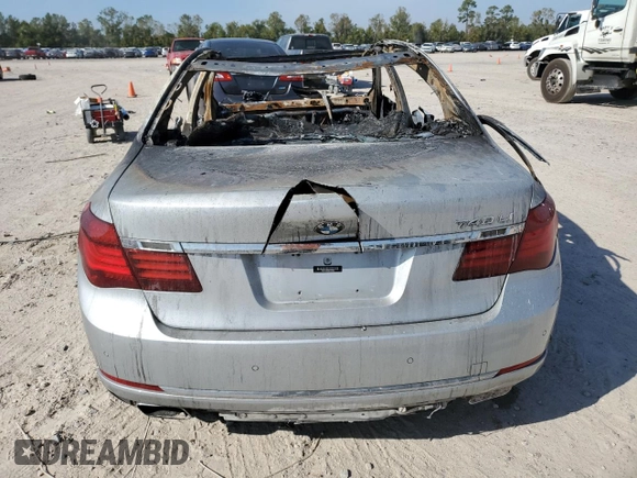 2013 BMW 7 Series 740Li with VIN WBAYE4C59DD137002, listed as a Copart auction lot 82580744 with Not provided miles and Non repairable. Bid and sale history available at DreamBid. Image 6.