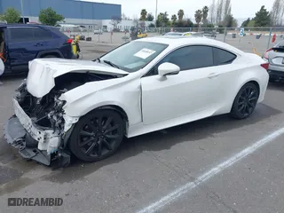 2016 Lexus RC 200t with VIN JTHHA5BC4G5001233, listed as a IAAI auction lot 41605137 with 85,436 mi miles. Bid and sale history available at carsss.com. Image 2.