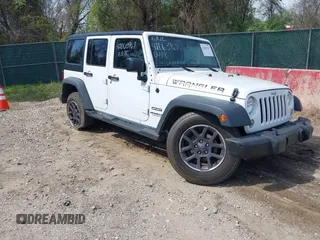 2017 Jeep Wrangler Unlimited Sport with VIN 1C4BJWDG4HL639590, listed as a IAAI auction lot 42063967 with 72,080 mi miles and . Bid and sale history available at DreamBid. Image 1.