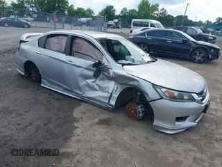 2013 Honda Accord EX z VIN 1HGCR2F73DA162760, wystawiony jako IAAI lot #42473307 z przebiegiem Nie podano mil oraz . Historia ofert i sprzedaży dostępna na DreamBid. Obrazek 1.