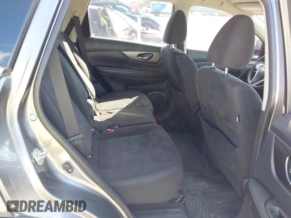 2015 Nissan Rogue S with VIN KNMAT2MVXFP527878, listed as a IAAI auction lot 41864389 with 87,305 mi miles and . Bid and sale history available at DreamBid. Image 8.