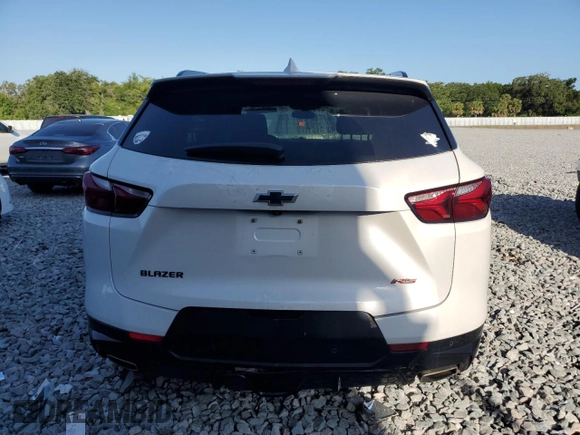 2020 Chevrolet Blazer RS with VIN 3GNKBERS6LS685887, listed as a Copart auction lot 55121675 with 47,743 mi miles and Salvage title. Bid and sale history available at DreamBid. Image 6.