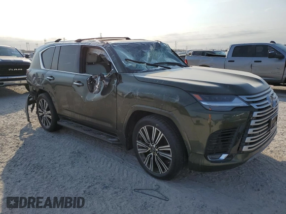 2023 Lexus LX 600 Luxury z VIN JTJGB7CX0P4030724, wystawiony jako Copart lot #75330654 z przebiegiem 17 614 mil mil oraz Szkoda całkowita • Salvage title. Historia ofert i sprzedaży dostępna na DreamBid. Obrazek 4.