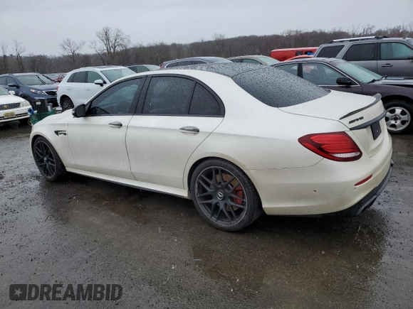 2018 Mercedes-Benz E-Class AMG E 63 S with VIN WDDZF8KB8JA251675, listed as a Copart auction lot 49253844 with 0 mi miles and Salvage Title. Bid and sale history available at carsss.com. Image 2.